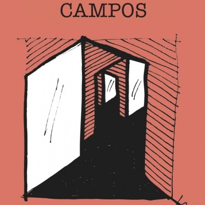 Capa de livro com título ENTRE CAMPOS e nome Tiago Lança