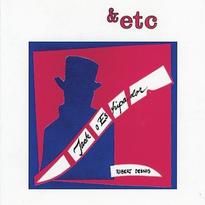 Capa de álbum com silhueta azul, faixa branca com texto manuscrito e fundo vermelho e branco