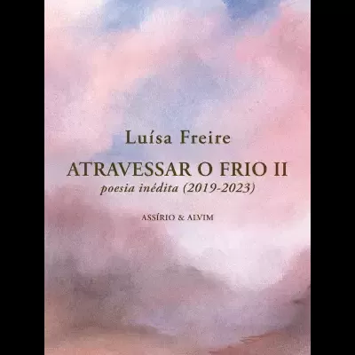 Capa de livro com fundo abstrato rosa e texto em dourado