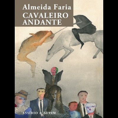 Capa do livro Cavalheiro Andante com ilustração artística e texto branco