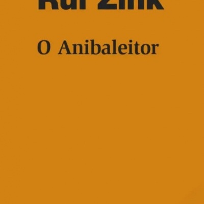 Capa de livro laranja com título O Anibaleitor e autor Rui Zink