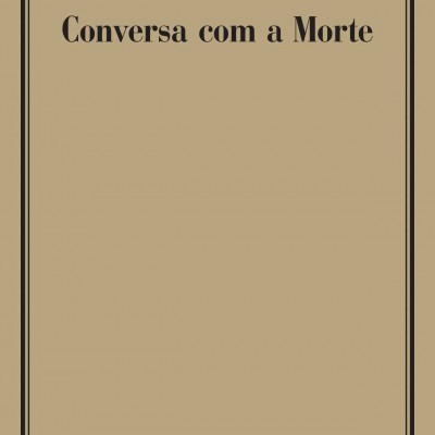 Capa bege simples de livro com texto preto