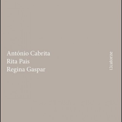 Capa de livro bege claro com texto em branco e palavra '12catorze' vertical