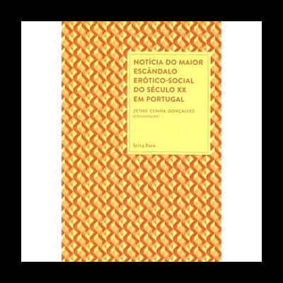 Capa de livro com padrão geométrico e texto em retângulo amarelo
