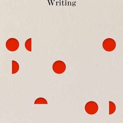 Capa do livro The Penguin Book of Feminist Writing com design minimalista e pontos vermelhos