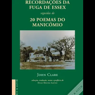 Capa de livro verde com foto em sépia de uma casa e árvores, textos em dourado