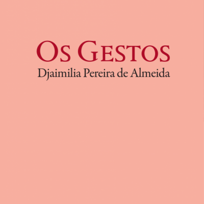 Capa de livro cor de rosa com título, autor e editora em texto
