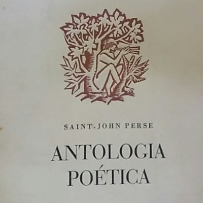 Capa de livro Antologia Poética de Saint-John Perse com ilustração