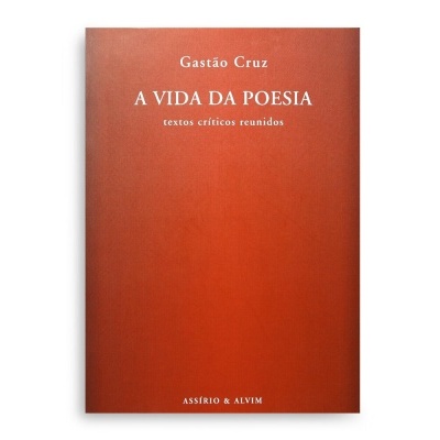 Capa de livro vermelha com texto branco A VIDA DA POESIA
