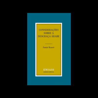 Capa de livro com título e autor em fundo amarelo e azul