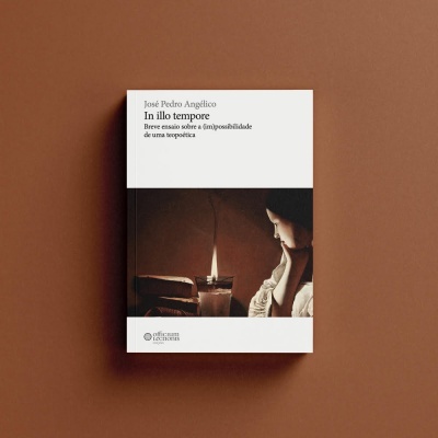 Capa do livro 'In illo tempore' de José Pedro Apolítico com imagem de mulher e vela