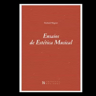 Capa de livro vermelho com texto branco intitulado Ensaios de Estética Musical de Roland Wagne