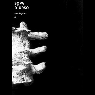 Capa de livro com vértebra branca e texto 'SOPA D'URSO ana de jazus'