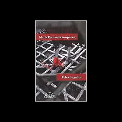 Capa de livro com grelha metálica e texto