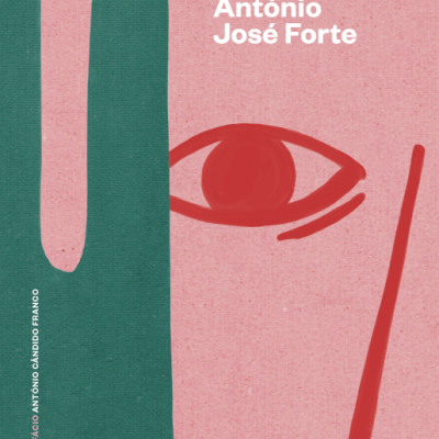 Capa de livro com título e ilustração abstrata de rosto e mão