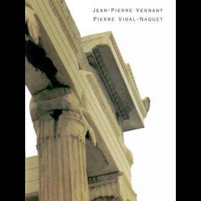 Capa do livro com título e imagem de ruínas gregas antigas em tons de pedra clara