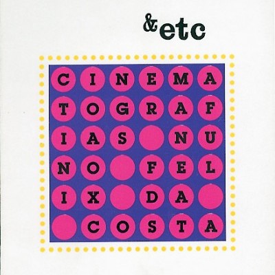 Capa de livro branca com título '&etc' e design colorido com círculos cor-de-rosa contendo letras pretas.