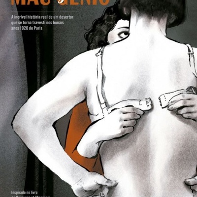 Capa de livro com ilustração e texto em português e francês