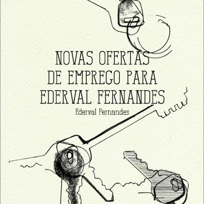 Capa de livro com título, autor e desenhos de chaves em linha preta