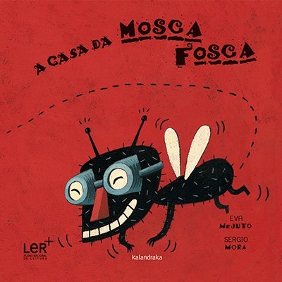 Capa de livro infantil com uma mosca caricatural e texto em português