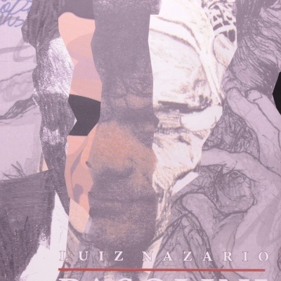 Capa de livro com colagem artística e texto Luiz Nazario e Todos os Corpos de