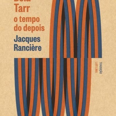 Capa de livro com padrão gráfico colorido e texto em laranja e azul