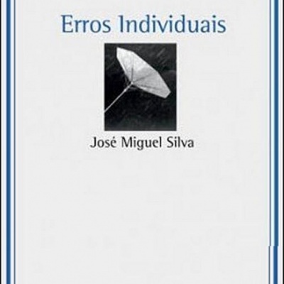Capa do livro Erros Individuais de José Miguel Silva com imagem de guarda-chuva