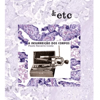 Capa de livro lilás com título, autor e imagem em preto e branco