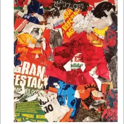 Capa revista Electra com colagem colorida e texto primavera 2014, preço e número 24