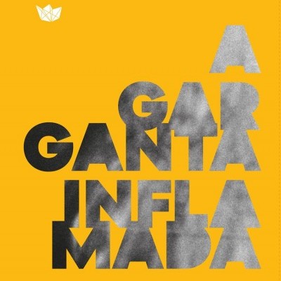 Imagem com texto 'A GARGANTA INFLAMADA' em fundo amarelo