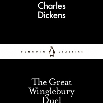 Capa preta do livro The Great Winglebury Duel por Charles Dickens
