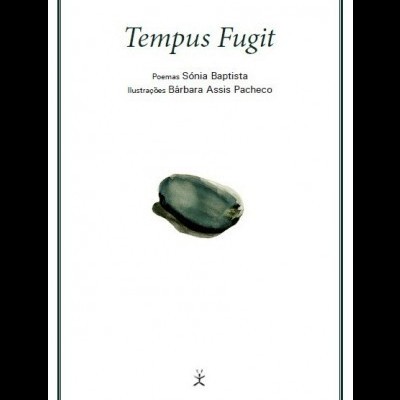 Capa de livro Tempus Fugit com semente verde-escura