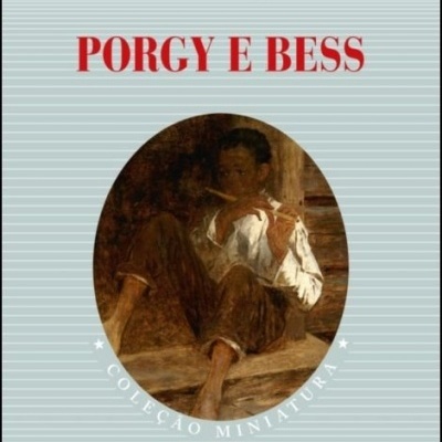 Capa do livro Porgy e Bess com ilustração de rapaz tocando flauta