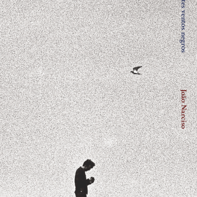 Capa de livro com figura humana e pássaro com textos coloridos