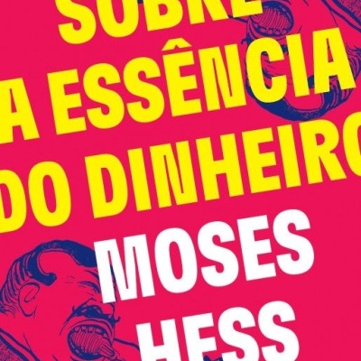 Capa de livro vermelha com texto amarelo e branco e ilustrações em azul de dois homens.