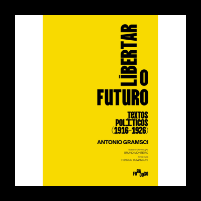 Capa de livro amarela com texto preto e título LIBERTAR O FUTURO