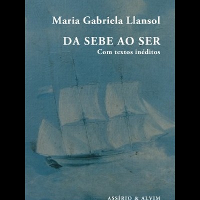 Capa de livro azul com navio à vela e texto branco