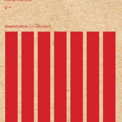 Capa de livro com barras vermelhas e texto em vermelho