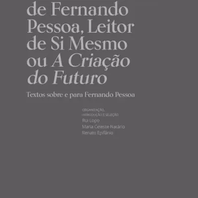 Capa de livro com texto branco em fundo cinzento