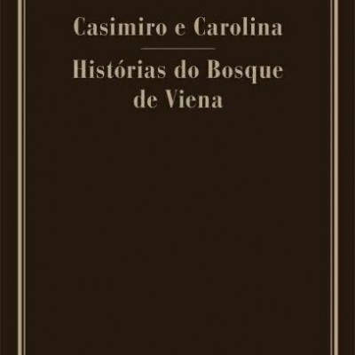 Capa de livro castanho escuro com título e autor em dourado