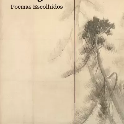 Capa de livro Wendell Berry Poemas Escolhidos com árvore desenhada em tons cinza