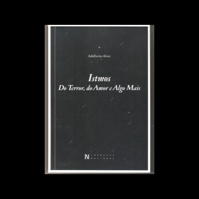 Capa de livro preta com título e autor em branco