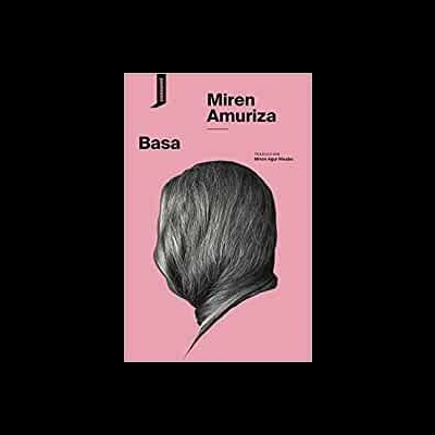 Capa de livro rosa com título BASA e imagem de cabeça com cabelo grisalho