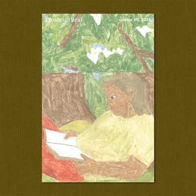 Capa de revista com ilustração de pessoa a ler e texto Limoeiro Real, volume VII, 2025