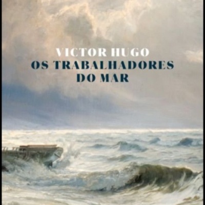 Capa de livro com ilustração de mar agitado e texto em português