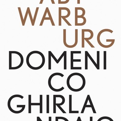 Texto ABY WARBURG e DOMENICO GHIRLANDAIO em fundo branco