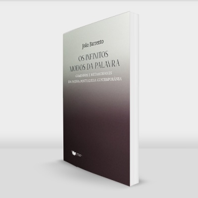 Capa de livro branco e cinzento com título AFORISMOS SOBRE A PALAVRA de José Barroso