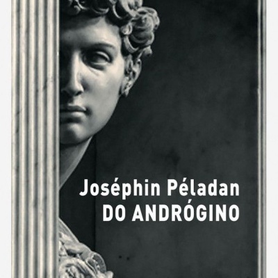 Capa de livro com escultura clássica em preto e branco e texto do título
