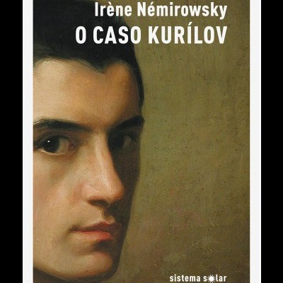 Capa de livro 'O CASO KURÍLOV' de Irène Némirowsky com retrato de homem