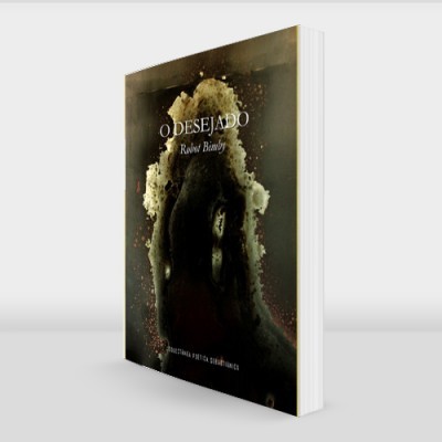 Livro O Desejo de Beatriz Solteiro com capa preta e dourada em fundo branco.